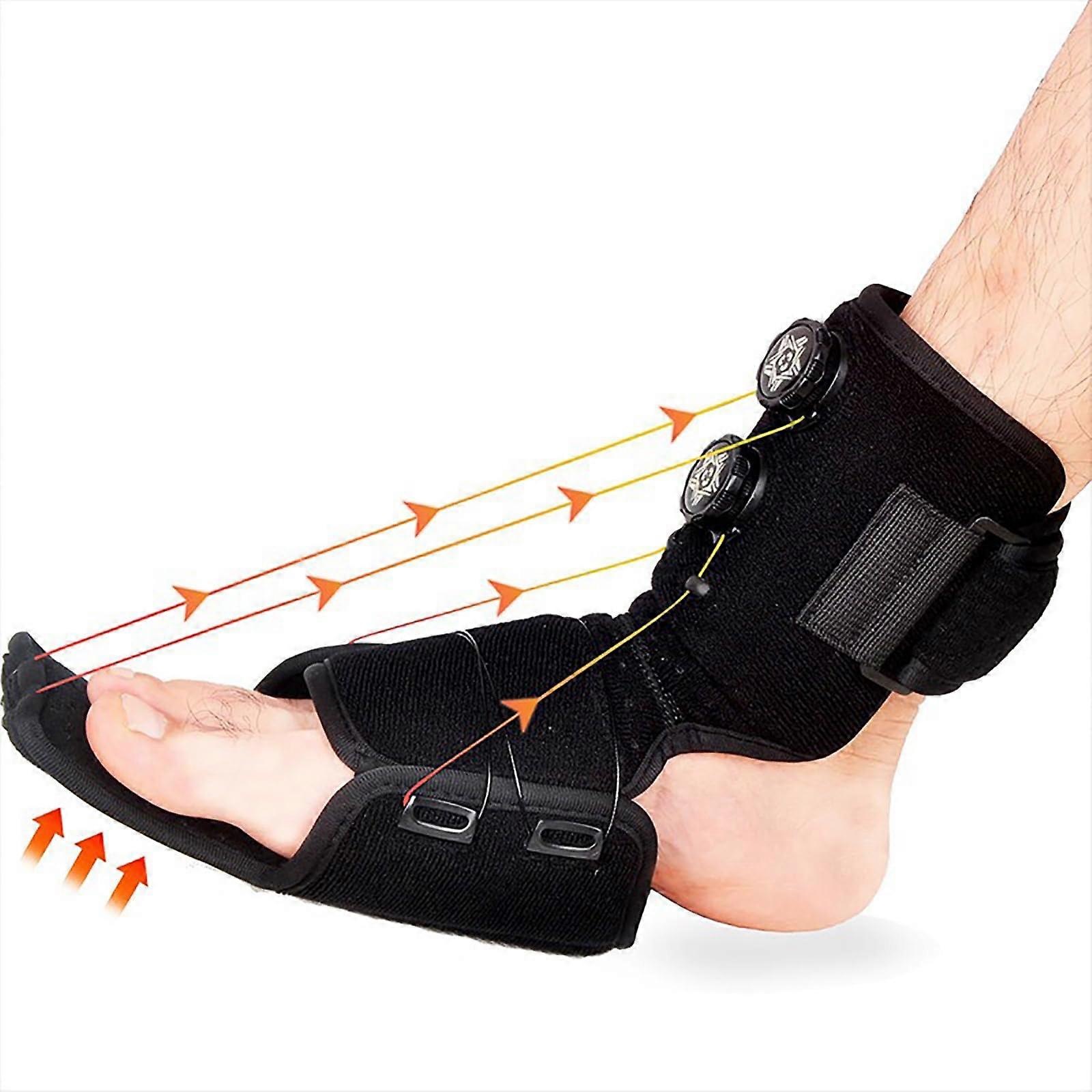 Fußheberorthese Unisex AFO zum Gehen, Fußstabilisator, Fußheber, Schlaganfall, Multiple Sklerose, Halbseitenlähmung, größenverstellbar