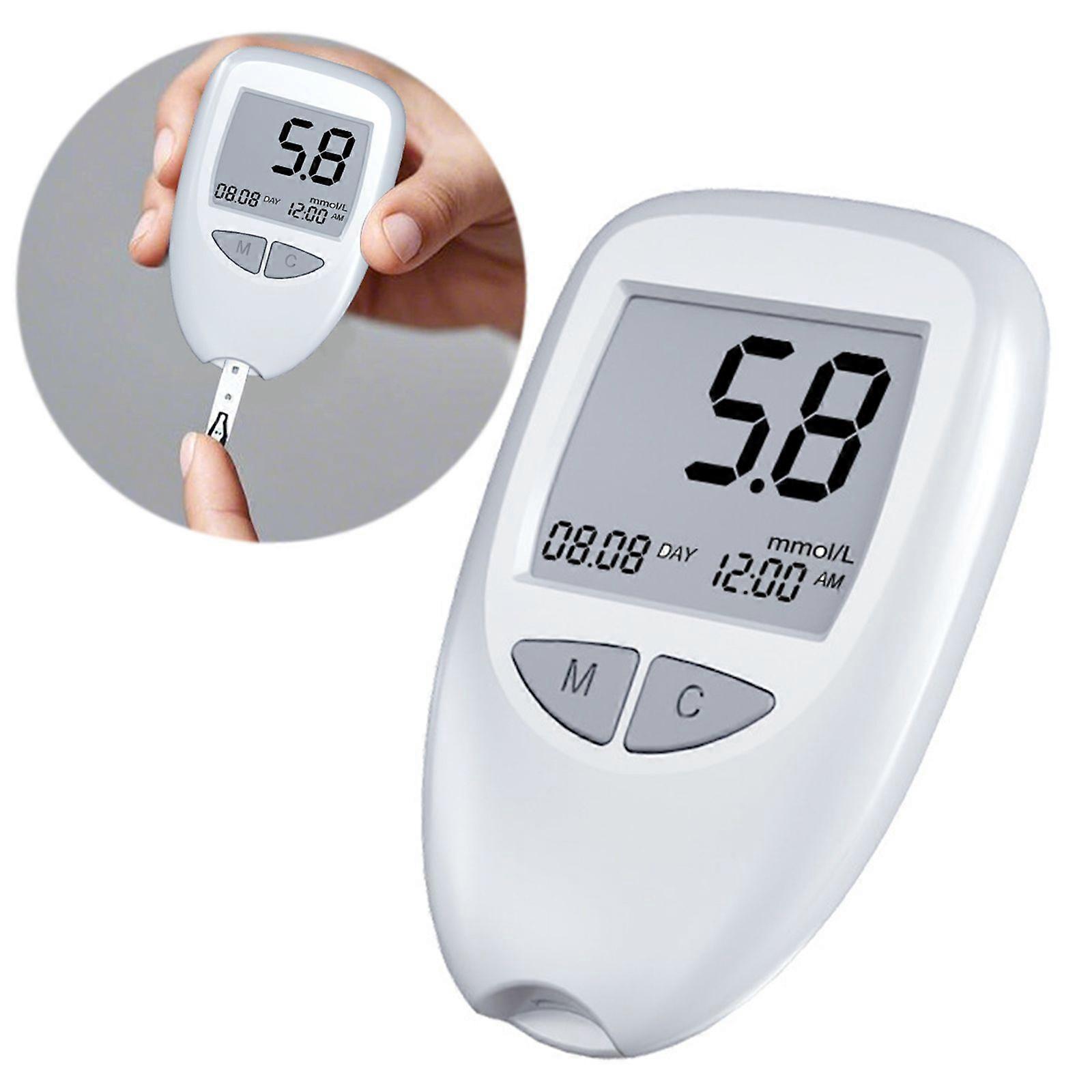 2025血糖値計、血糖値計キット、テストストリップ、ニードル、ランセット、医療、糖尿病テスター