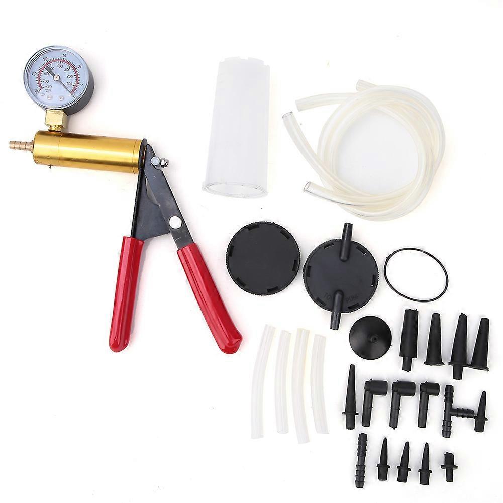 Handheld Vacuum Pump Brass Core Manual Vacuum Tester Set Brake Bleeder Pump