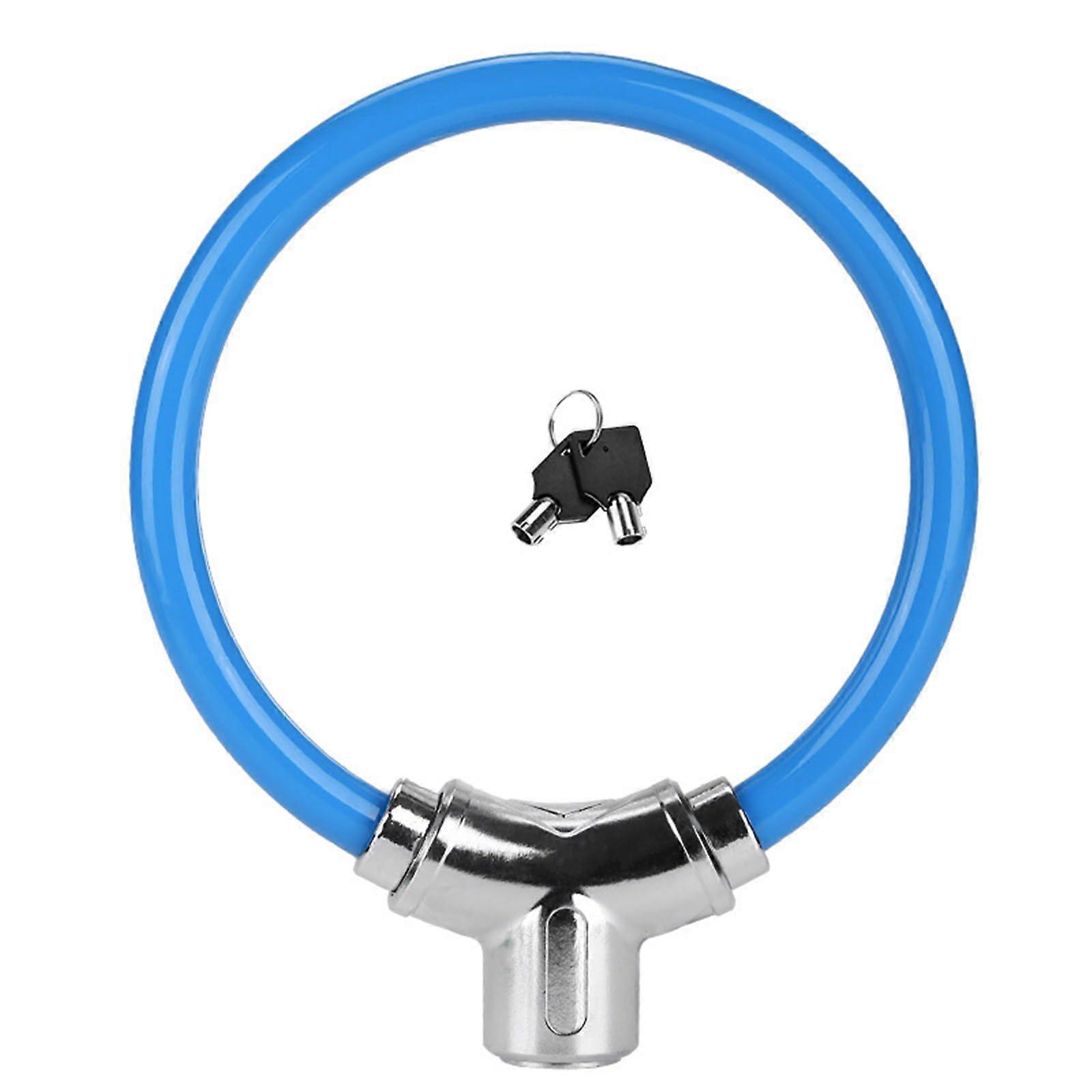 Langlebiges Fahrradschloss Rust Resistant Bicycle Lock Multifunctional Keyed Lock For Mountain Bike Blue