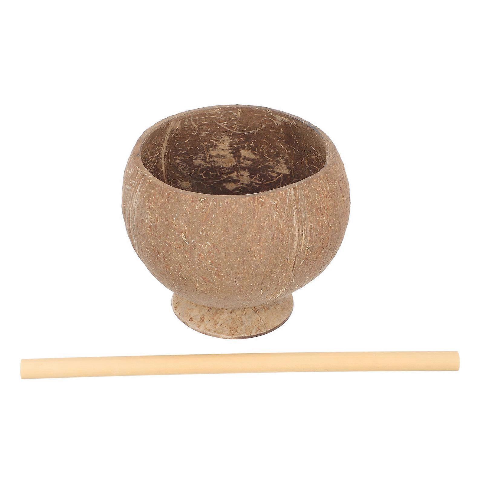 Coconutshell Dessert Holder for Home Use Synthetic Material Assorted Color Stable Base 1 Set