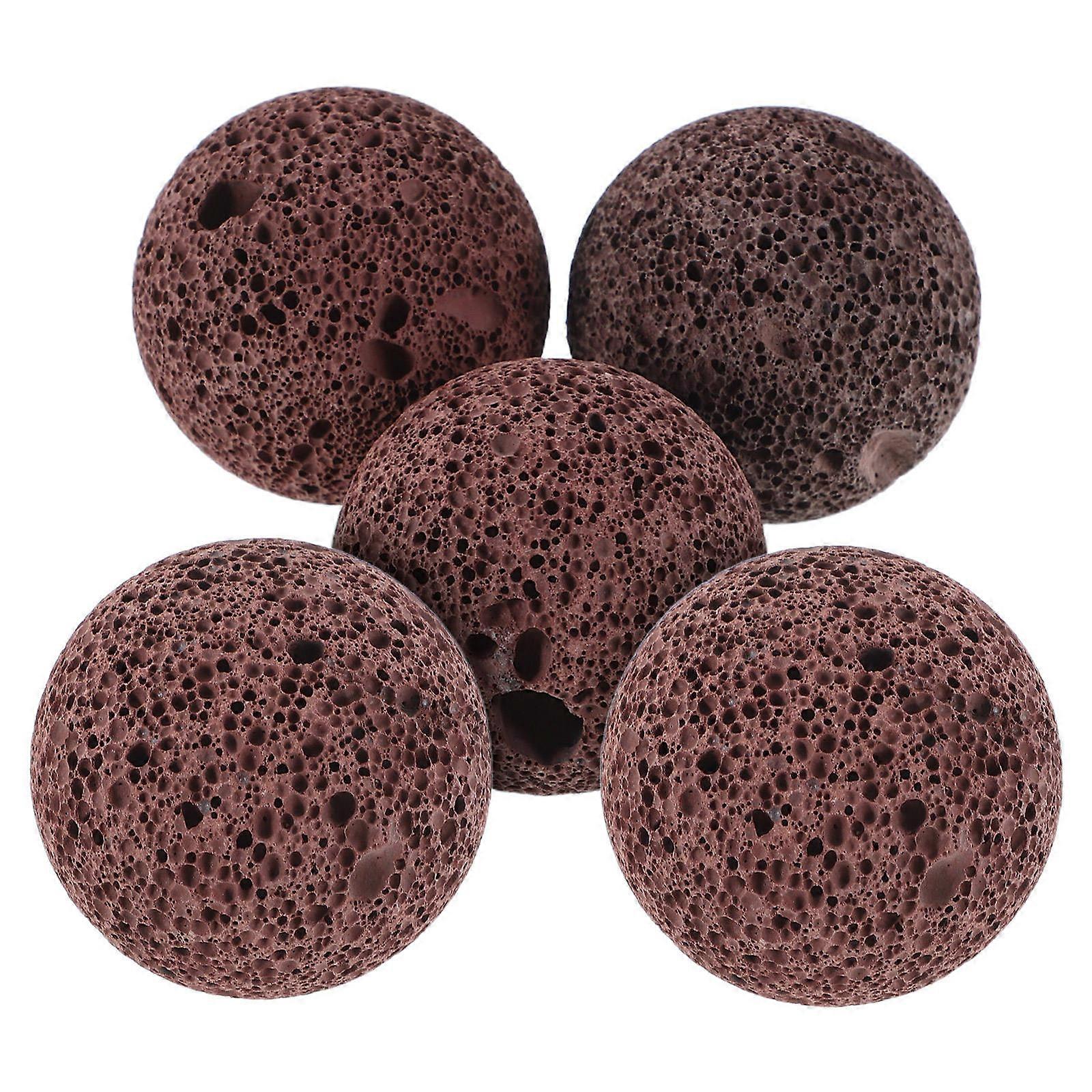 Filter Stone Lava Stone Volcanic Rock Fish Tank Rocks Pond Stones Aquarium Use Water Filtration Brown 5Pcs