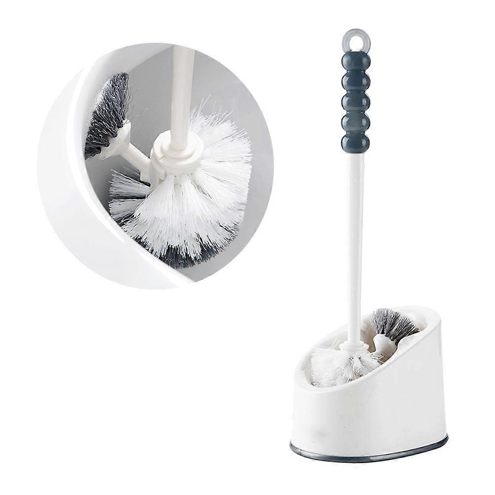 Hemoton 1 Set Plastic Long Handle Toilet Brush Portable Corner Cleaning Tool with Multi Functional Style