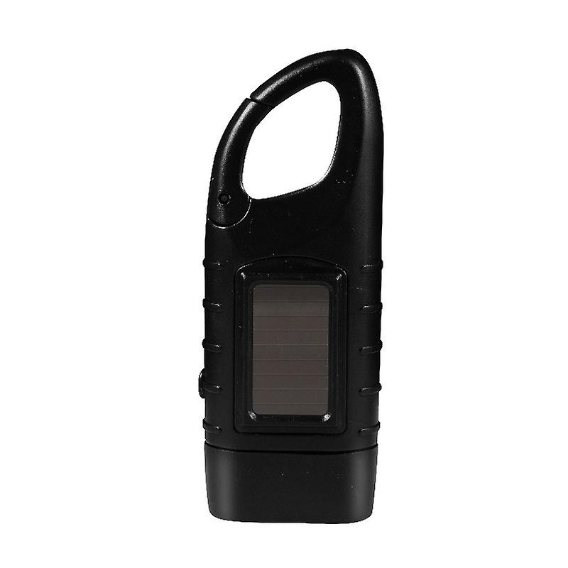 Led Solar Power Mini Torch Emergency Charge Flashlight Hand Crank Camping