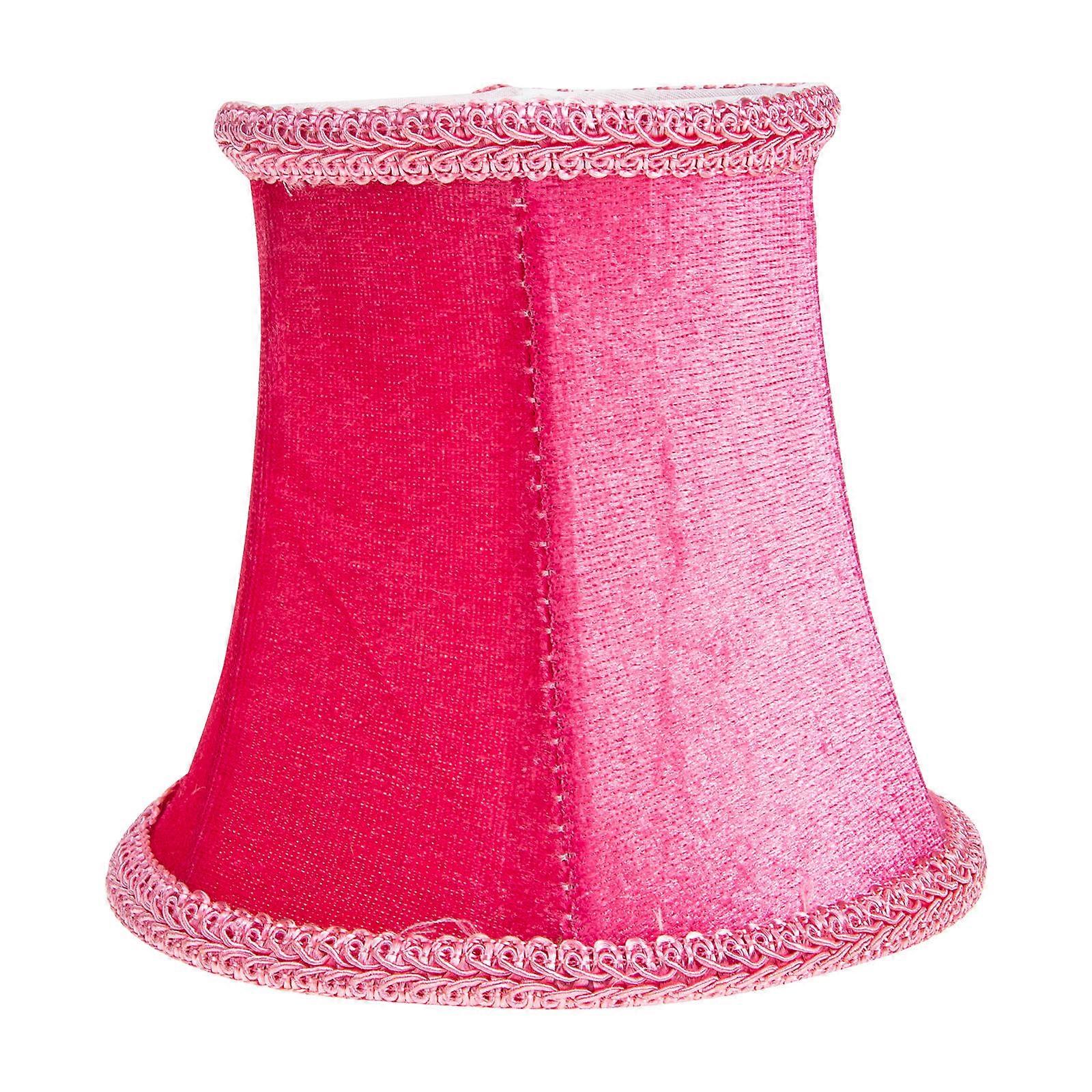 Hanging Lamp Shade Easy To Install Remove Pink 4.9×4.9×4.3in Cloth Iron For Bedroom Warmth Effect 1Pcs