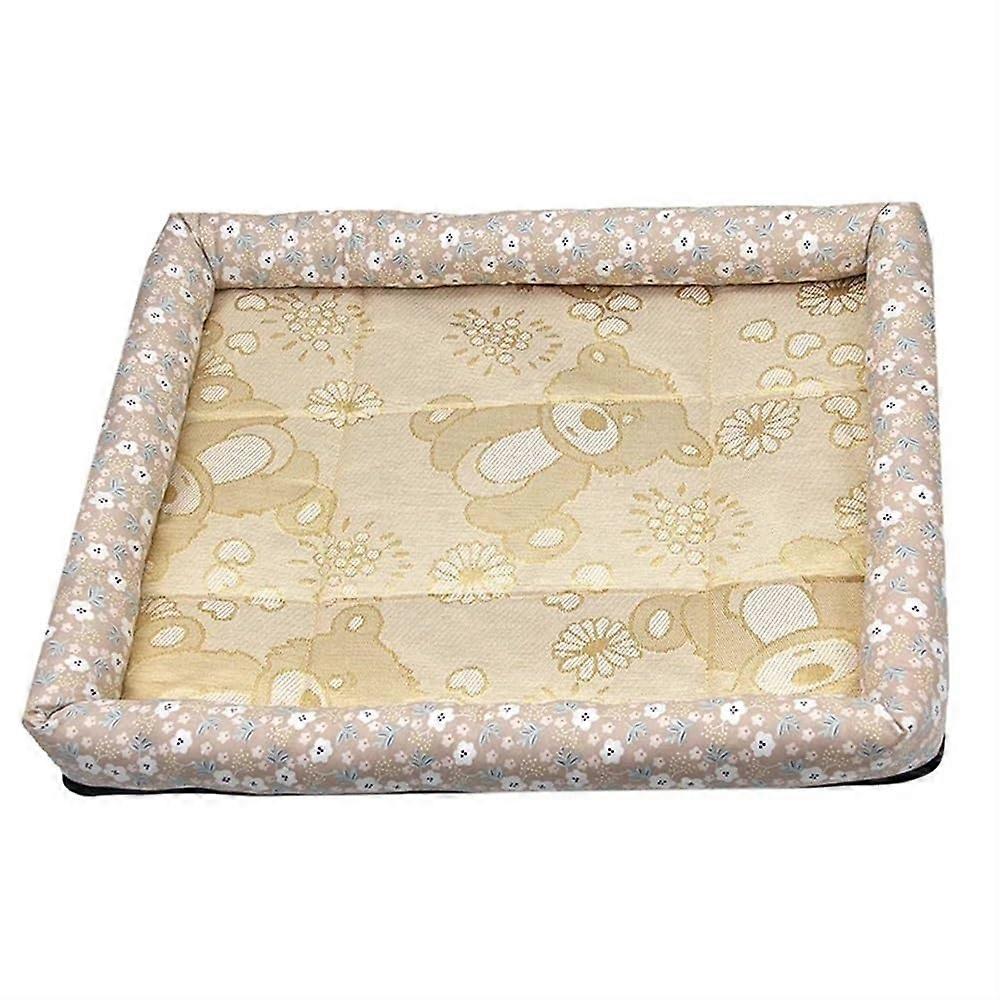 Cooling Dog Mat – Summer Bed Made of Ice Silk for Dogs and Cats – Breathable Cooling Pad for Sleeping – for Hot Weather Pet Cushion