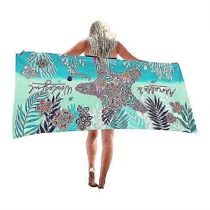Beach towel microfiber beach towel is sand-free and quick-drying