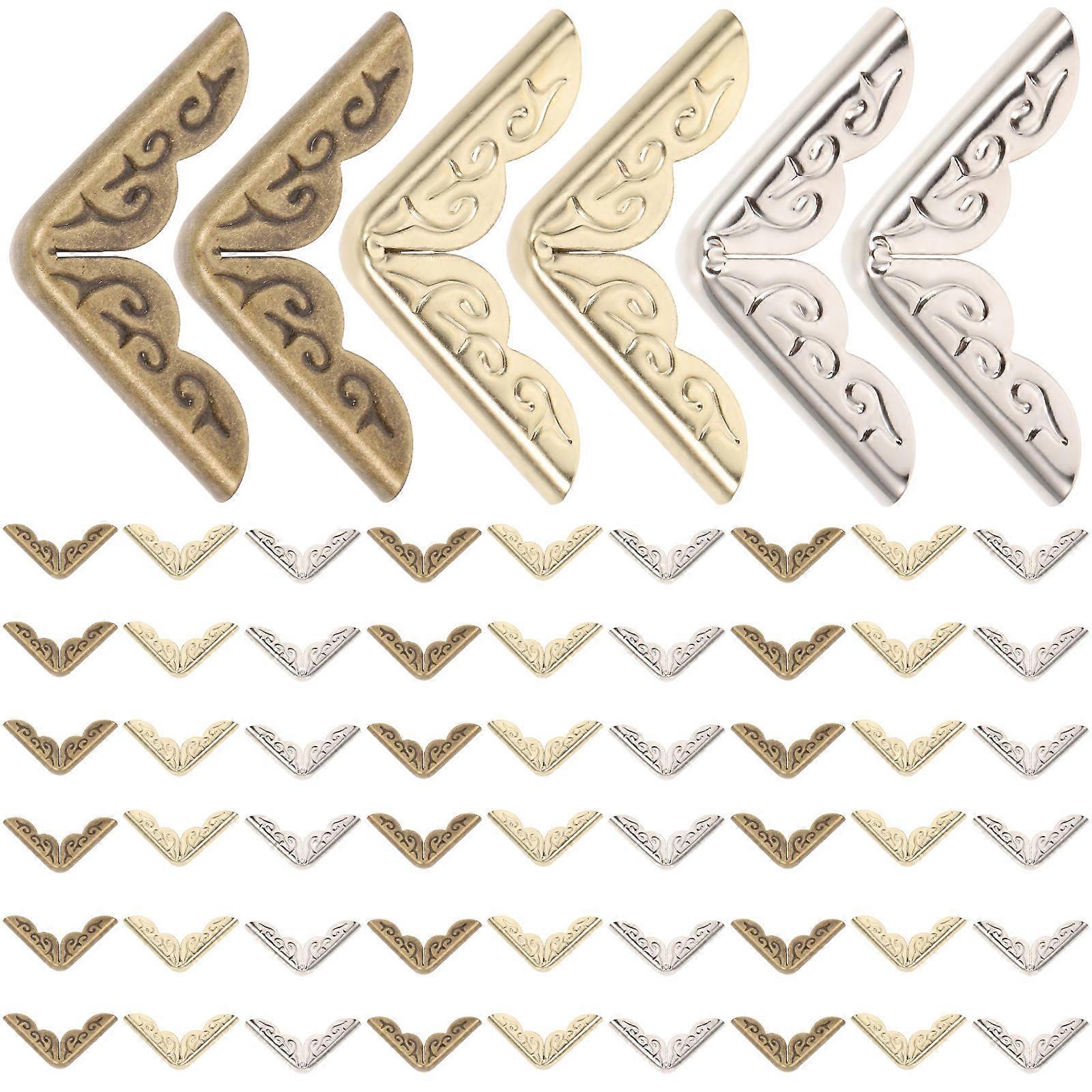 legering bog hjørner metal bog hjørner til indretning 60stk assorteret