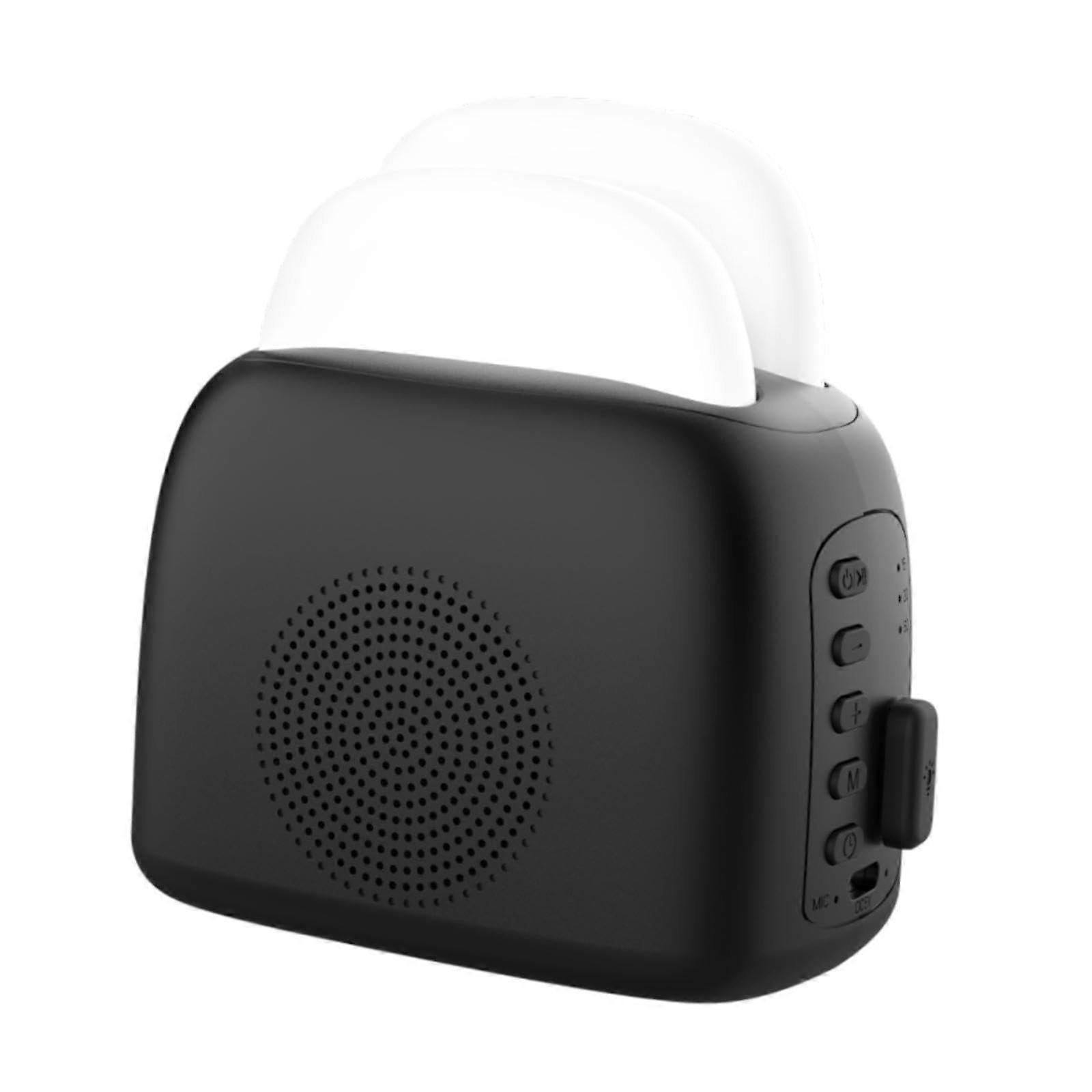 Portable Sound Machine White Noise Machine Speaker Sleeping Machine with 6 Soothing Sounds for Work Bedroom Children Black