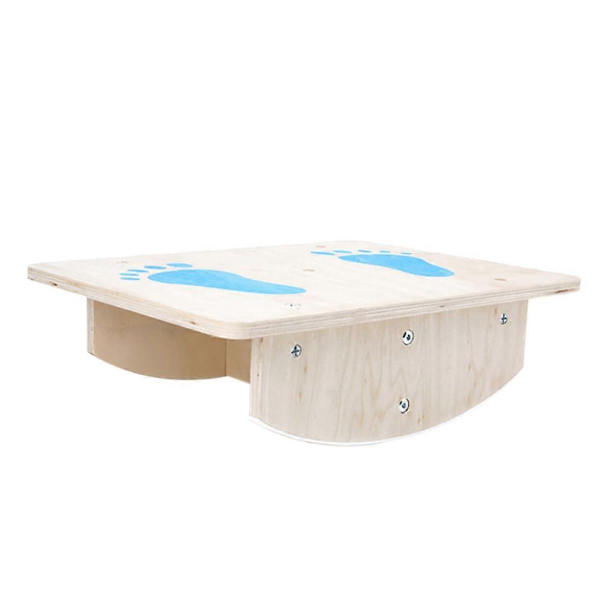 Solid Wood Balance Board for Kids - Single Leg Plank Car Course Toy, Durable Wooden Balance Platform, Pack of 1