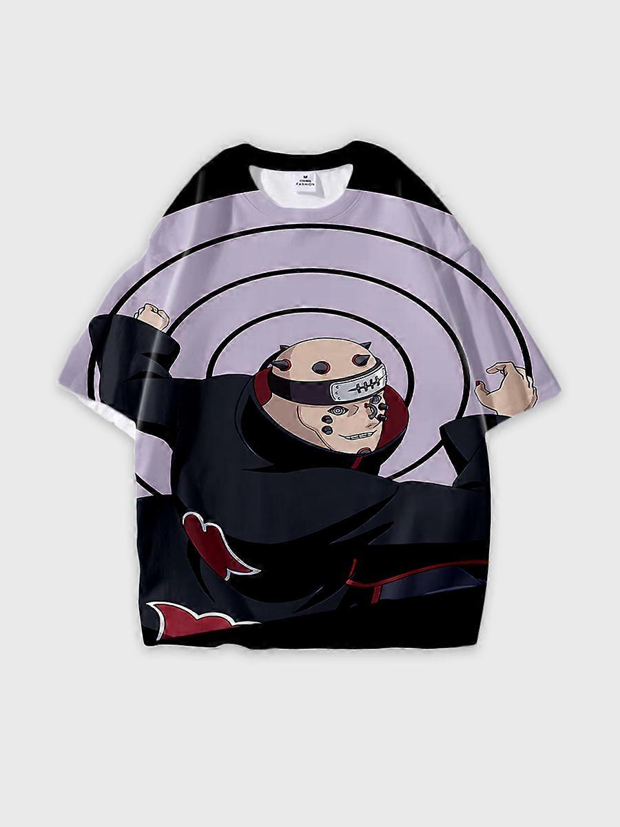 T-shirt round neck Role Pattern loose short sleeve C2290