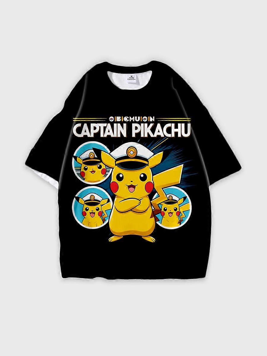 T-shirt round neck Cartoon Pattern loose short sleeve E1446