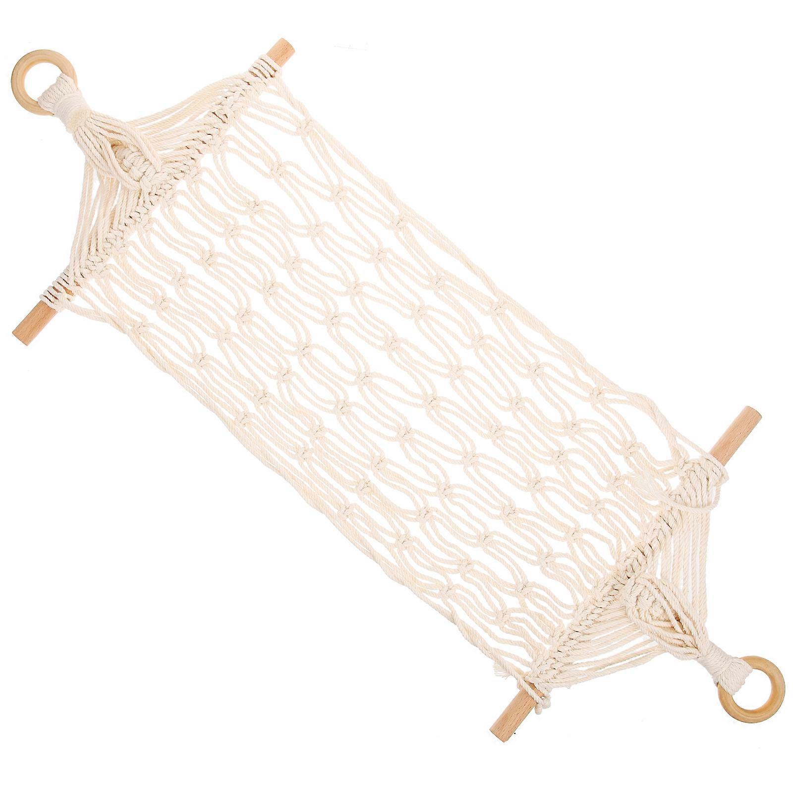 Hanging Fruit Hammock Beige Color 75.00X30.00X3.00CM Size Space Saving Easy Access 1Pack