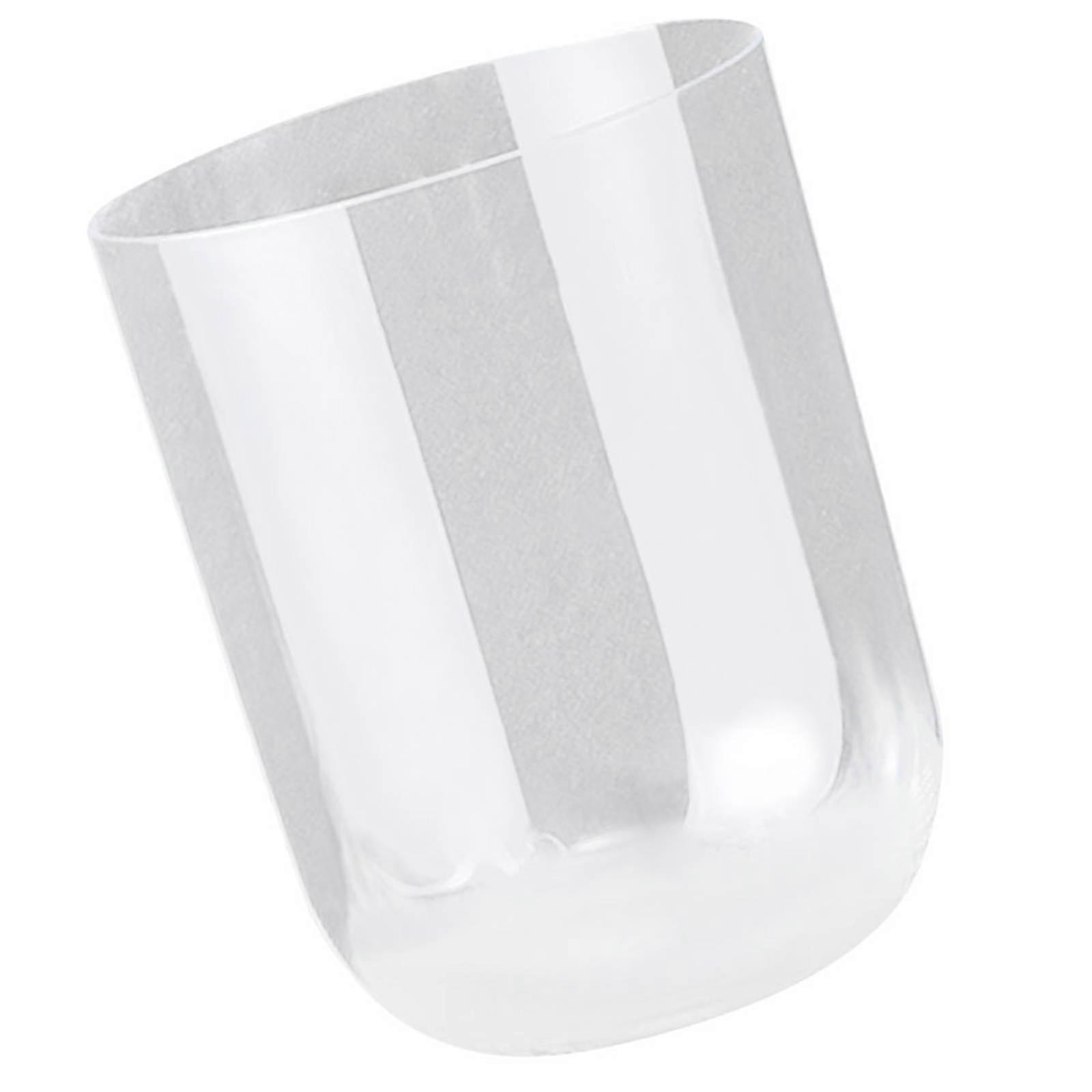 Transparent Plastic Trash Can for Home with Large Capacity and Simple Style Perfect for Bedroom Living Room 12.5 Inches