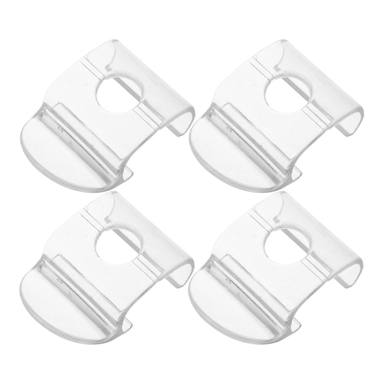 Cordless Lift Handles Cordless Shade Bracket Transparent Easy To Clean Waterproof For Bottom Shades 4Pcs