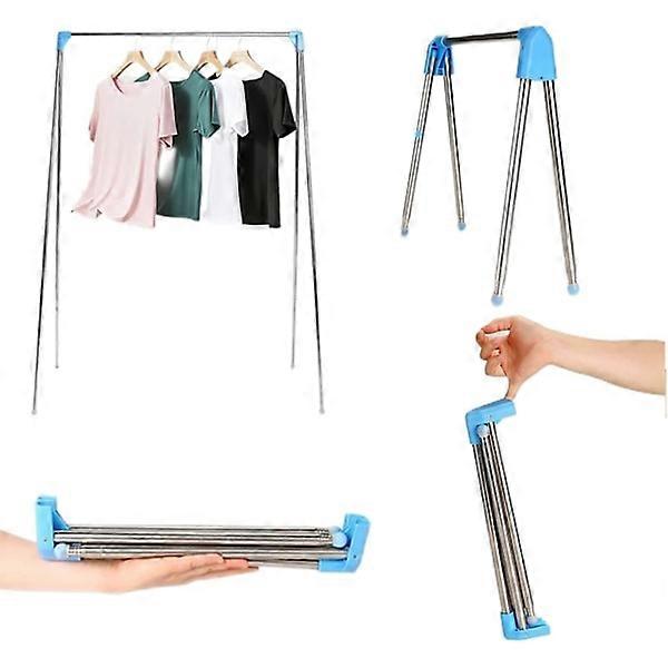 1pc portable clothes rack, foldable and retractable laundry rack.