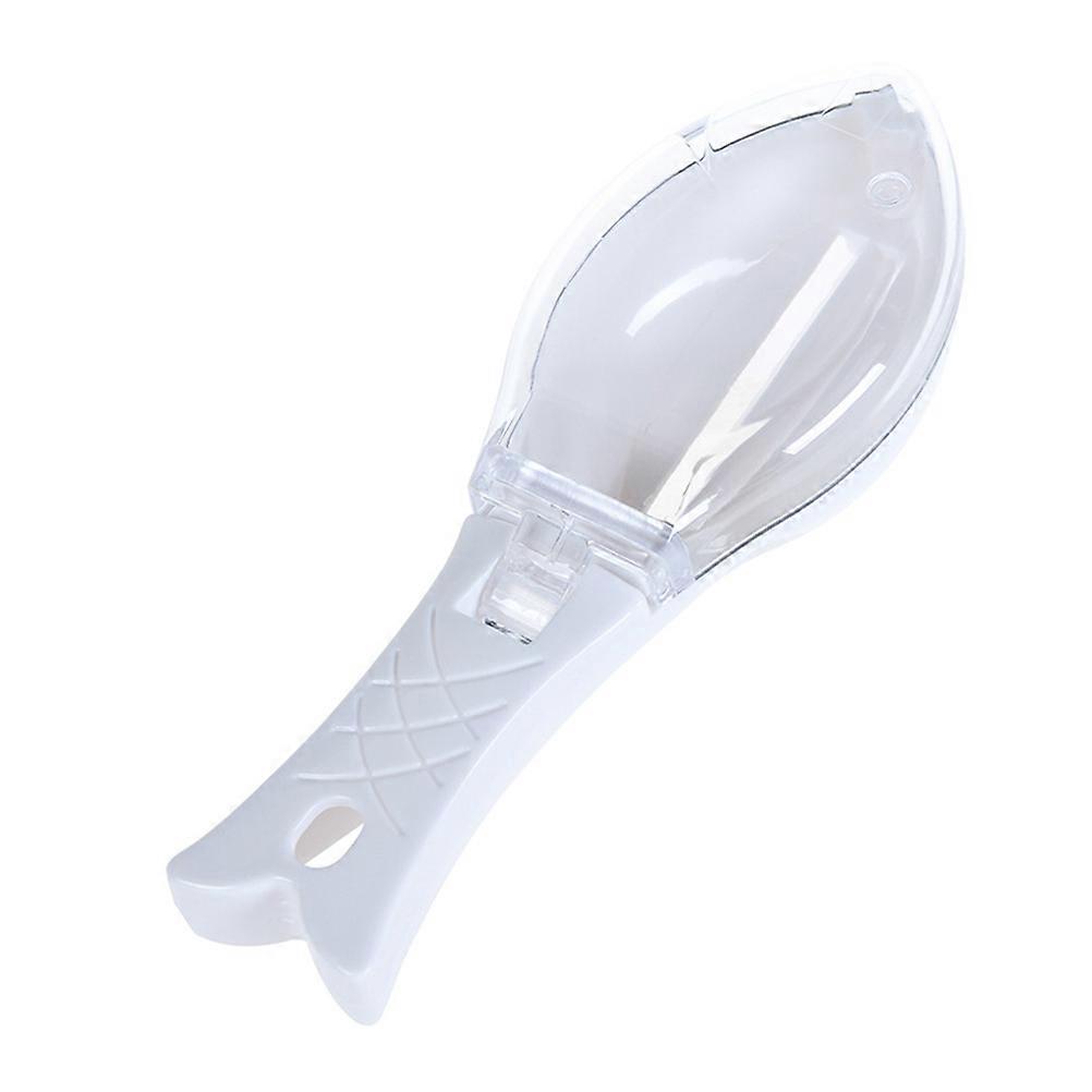 Fish Planing Tool Fish Scales Scraping Home Users Cooking Enthusiasts White 16.00X5.50X3.50CM 1Pack