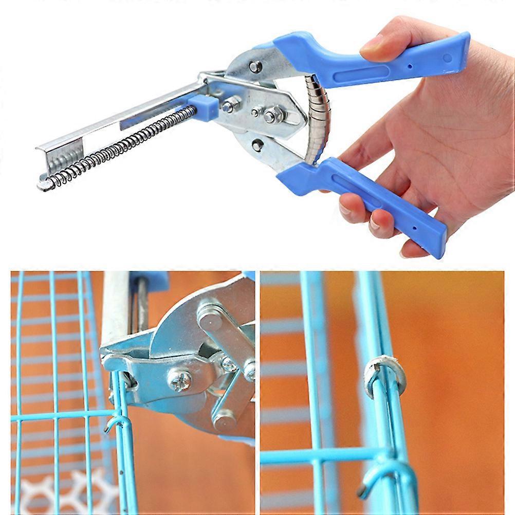 Durable Steel Pet Cage Pliers for Daily Use with Ergonomic Grip Ideal for Rabbit and Bird Cages Blue Size 10.5 Inches