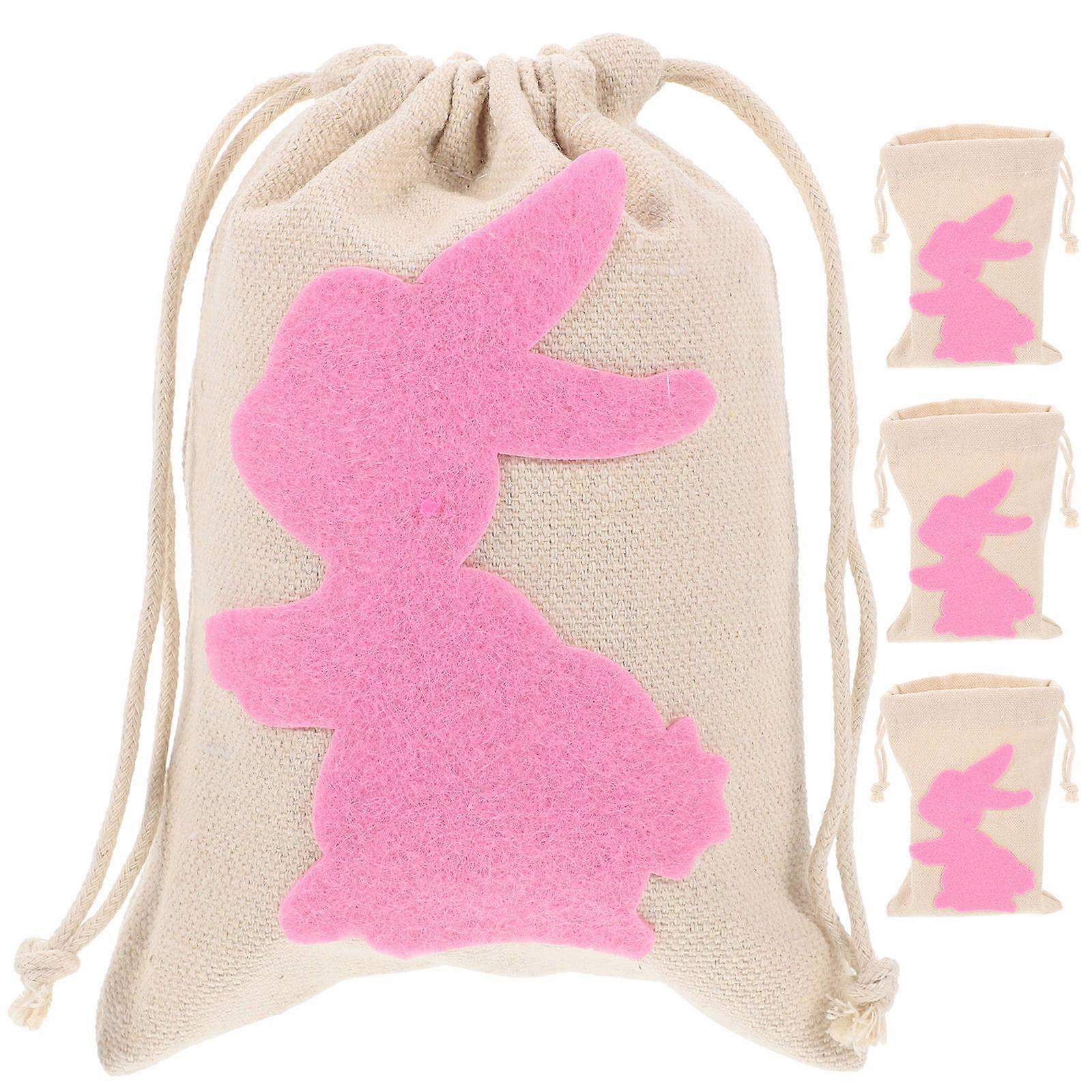 Festive Candy Bag Set 4Pcs Ideal For Birthday Party Gift Packaging Multi Function Sizes 14X10CM