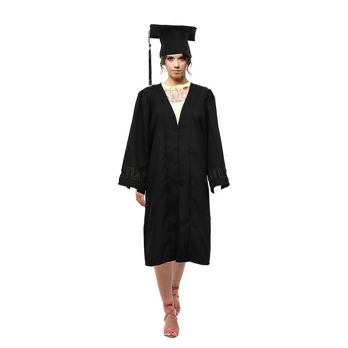 Academic Costume Graduation Stole And Tassel Bundle For College Students Size XL 1 Set