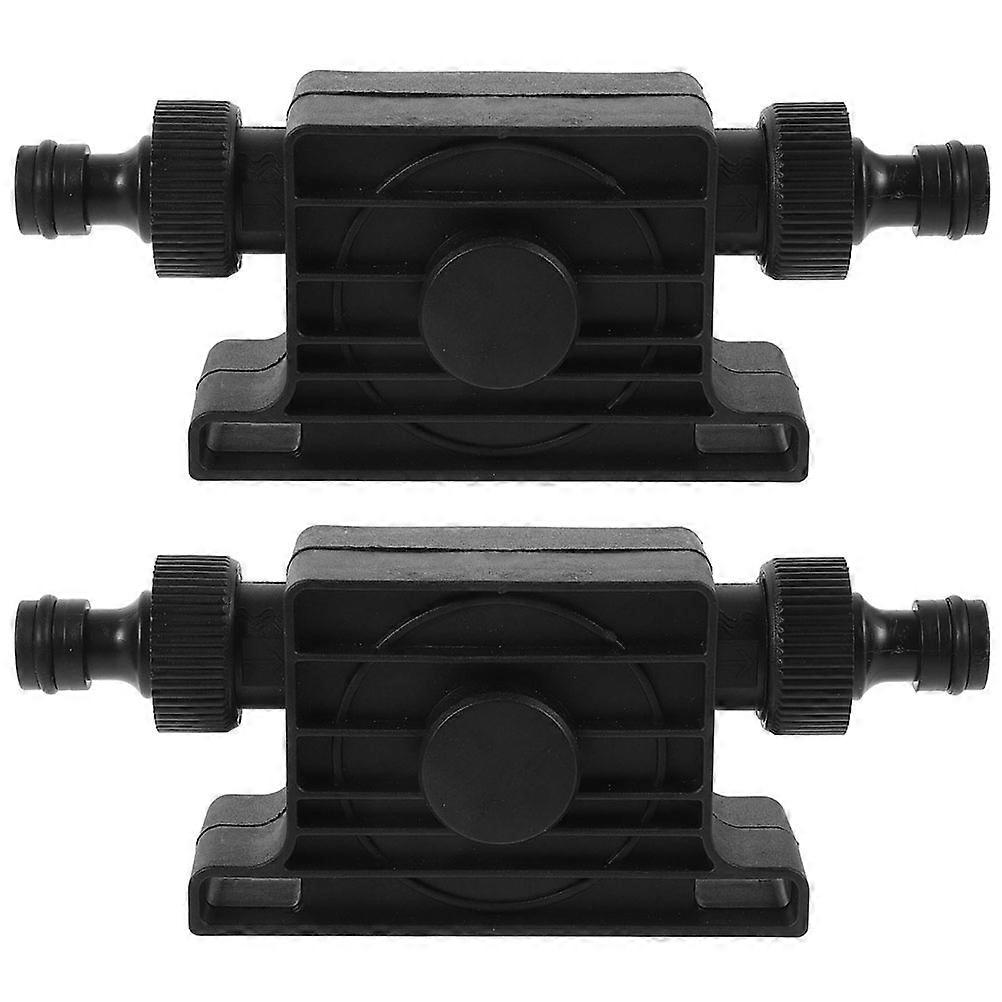 Electric Drill Pump for Fish Tank Use Lightweight Versatile Design Durable Black Plastic and Metal 2pcs