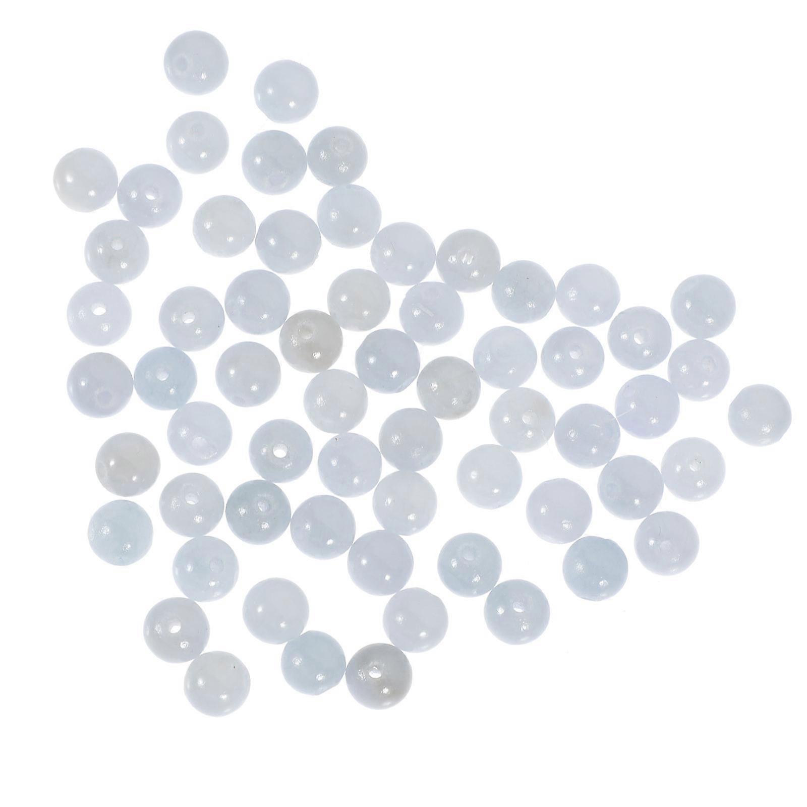 Blue Jade Beads for Jewelry Making Crafts with Delicate Design and Excellent Craft for Decor 2 Strings