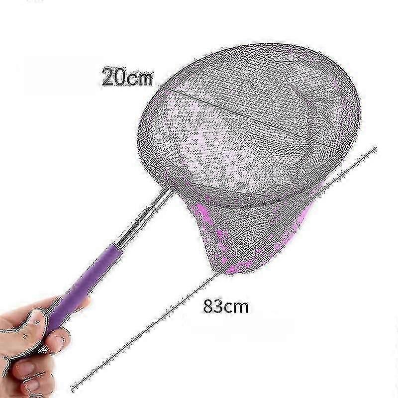 Rainbow Telescopic Butterfly Net, Insect Catching Nets.purple,1pcs