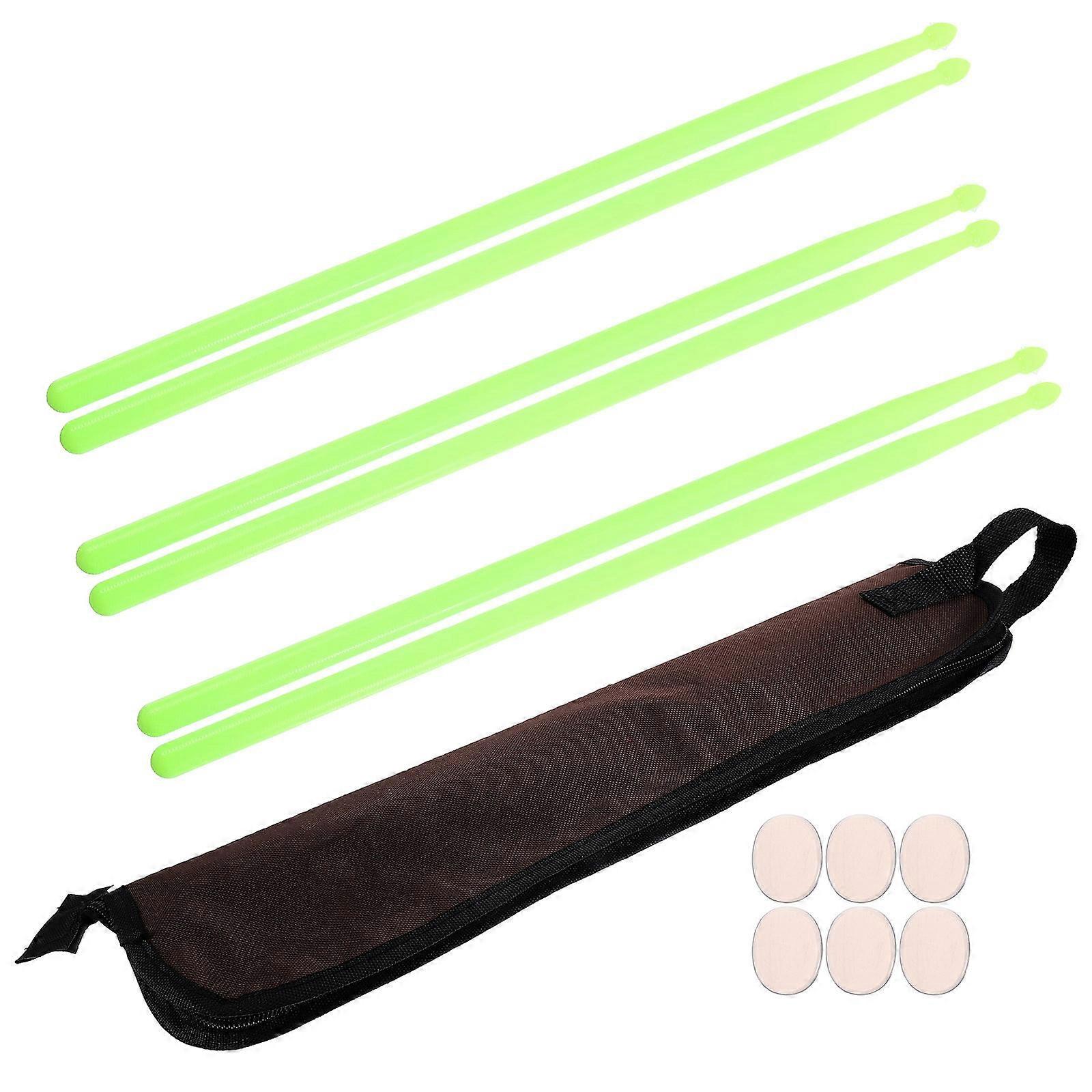 Band Drum Sticks Percussion Accessories With Bag And Dampener For Practice And Performance 46x11x1cm Oxford Cloth 1Set