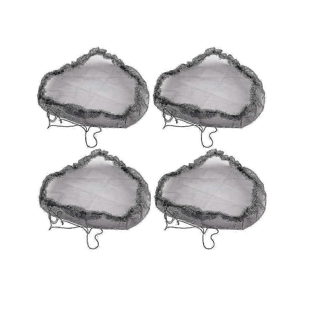 For 2024 4 Pack Rain Barrel Net Covers - Leaf Resistant Rain Barrel Net Covers With Drawstring