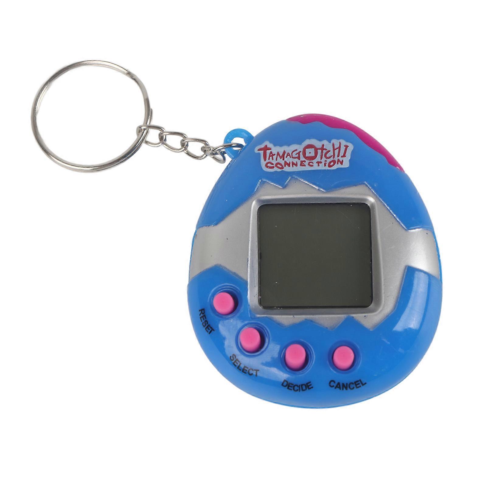 Mini Children Baby Handheld Game Machine Plastic Electronic Pet Game Toy(Blue)