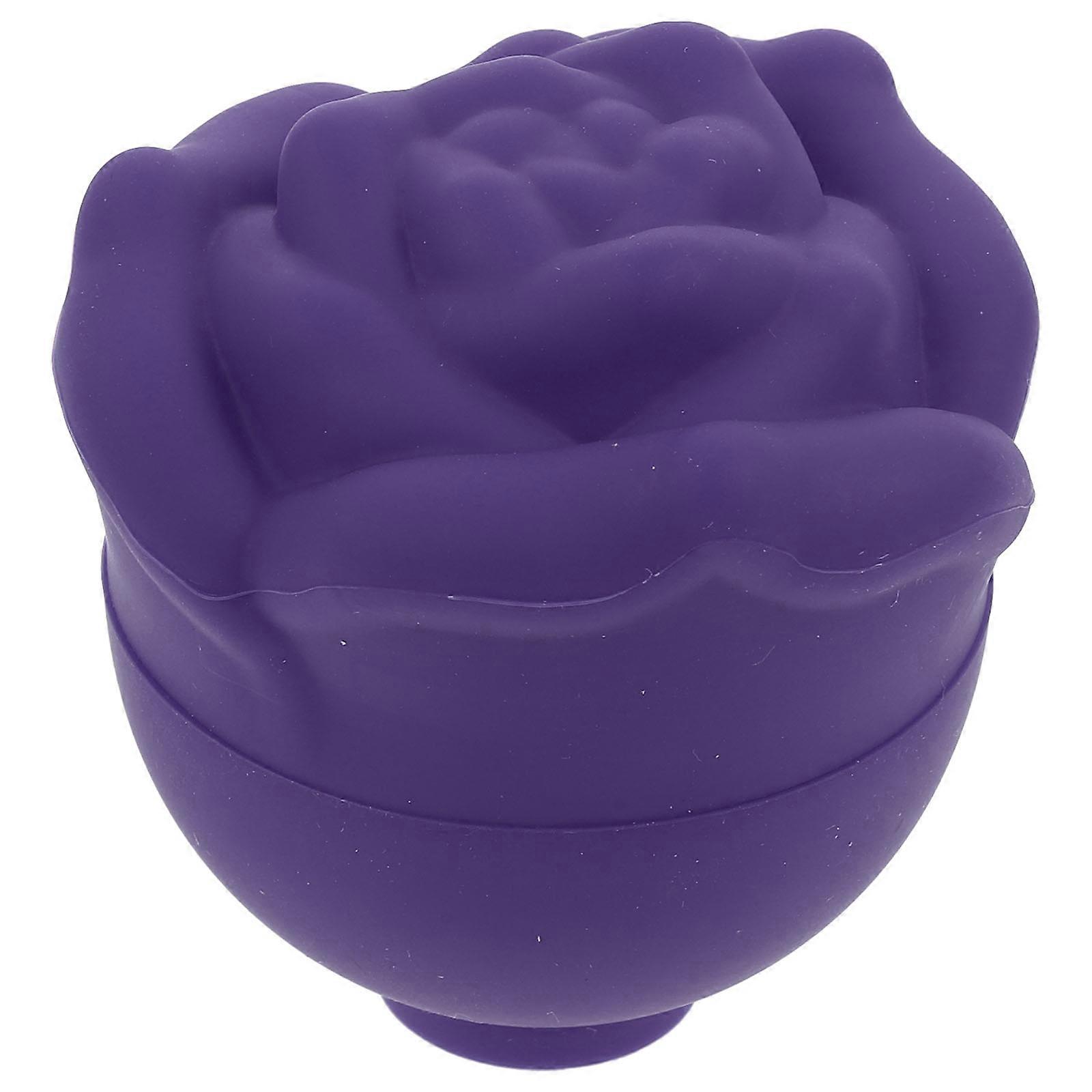 Silicone Portable Ice Mold Massager Reusable Rose Shaped Facial Roller