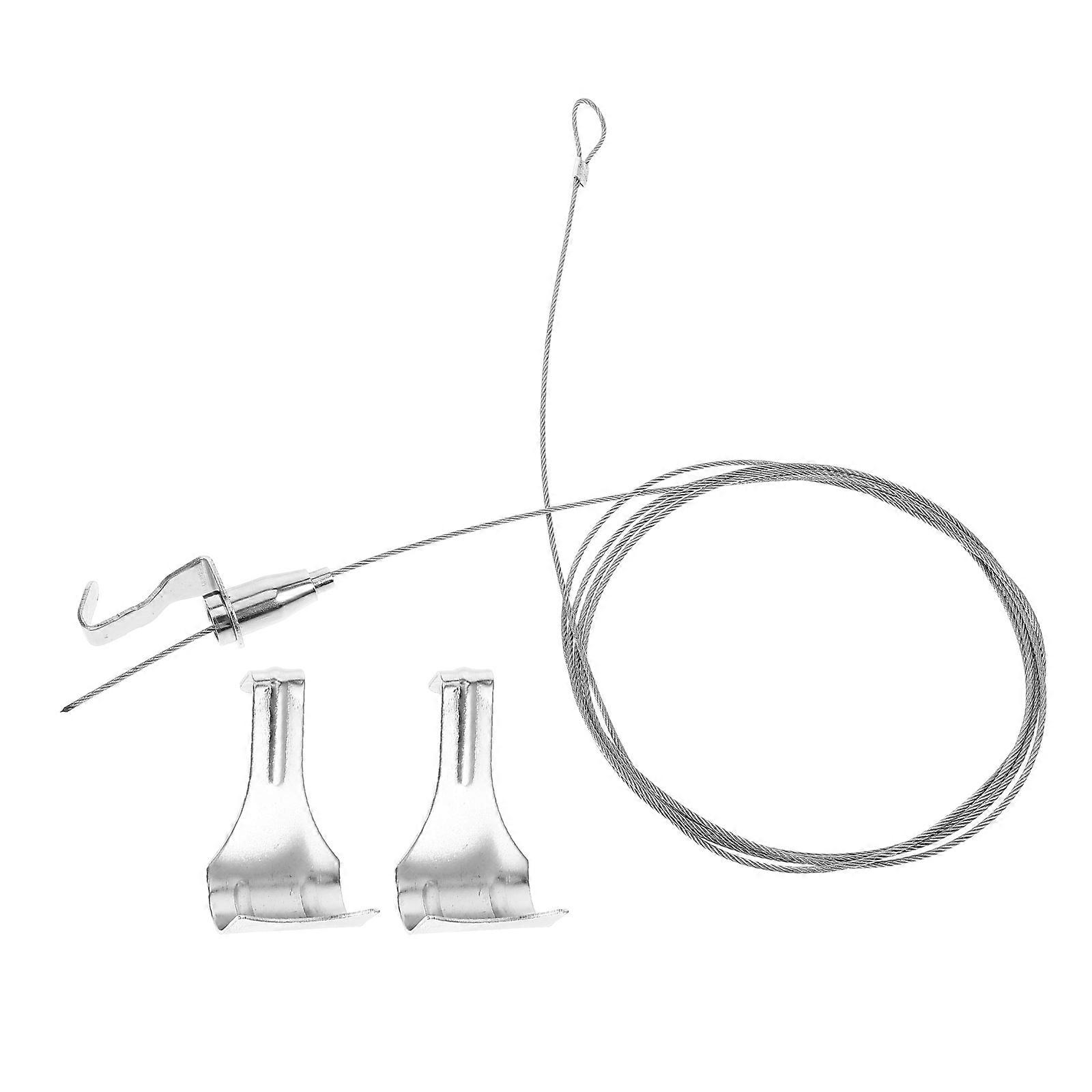 Stainless Steel Adjustable Picture Hanging Wire Rope with Hook for Frames, Mirrors – 2 Sets for Home, Office, and Art Gallery Display