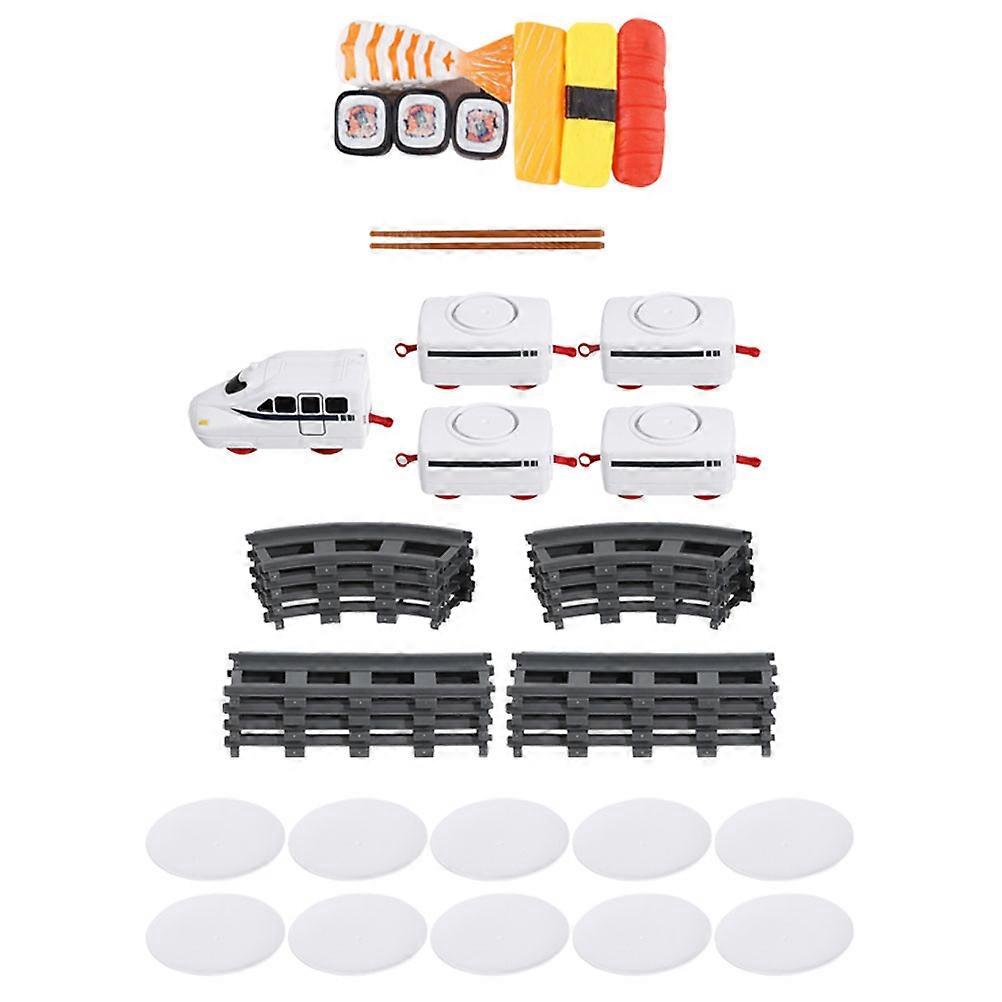 Creative Electric Rotation Train Plaything Simulating Sushi Shop For Kids Home Play Enhancing Imagination 1 Set