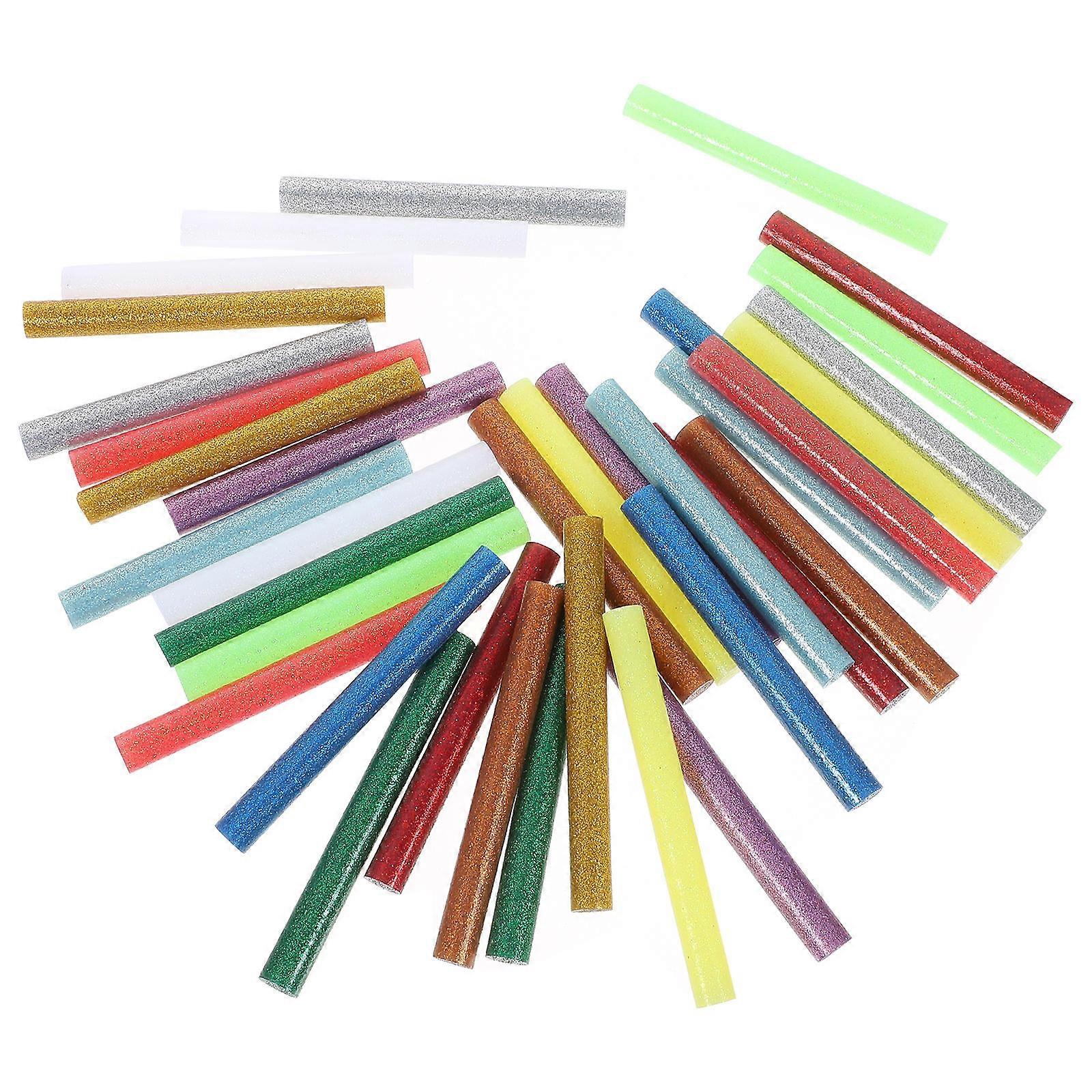 Hot Melt Glue Sticks 36Set Cylindrical Design For Handcraft Lovers Creative DIY Supplies