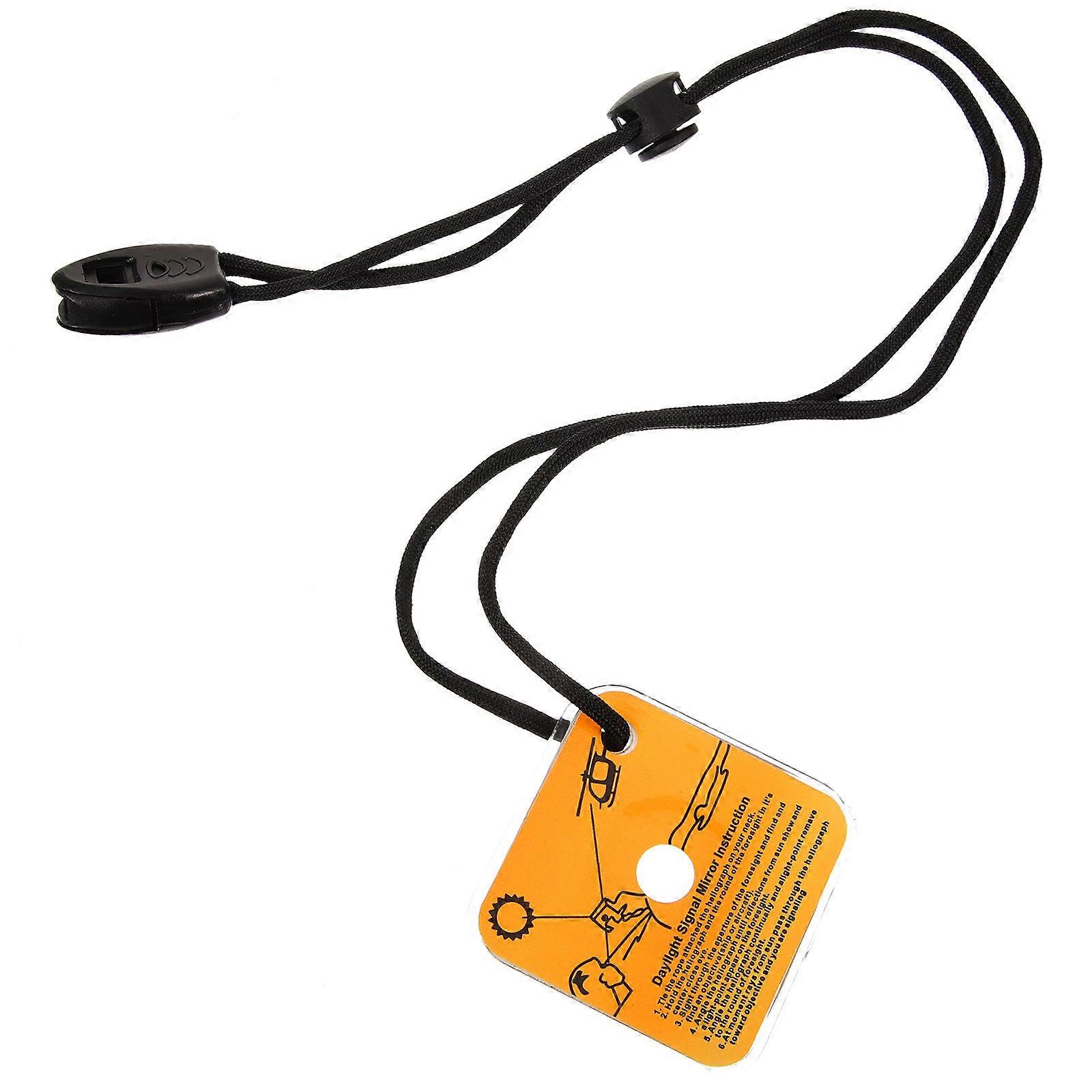 Reflective Signal Mirror For Outdoor Adventure Designed For Survivalists In Perfect For Boating 1Set