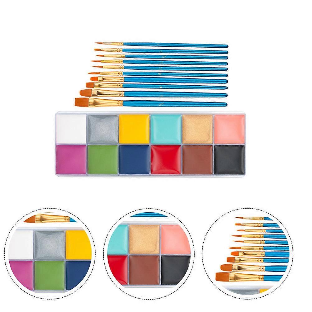 Facial Painting Set With Assorted Color Ideal for Artists at Halloween and Masquerade Gatherings 1 Set