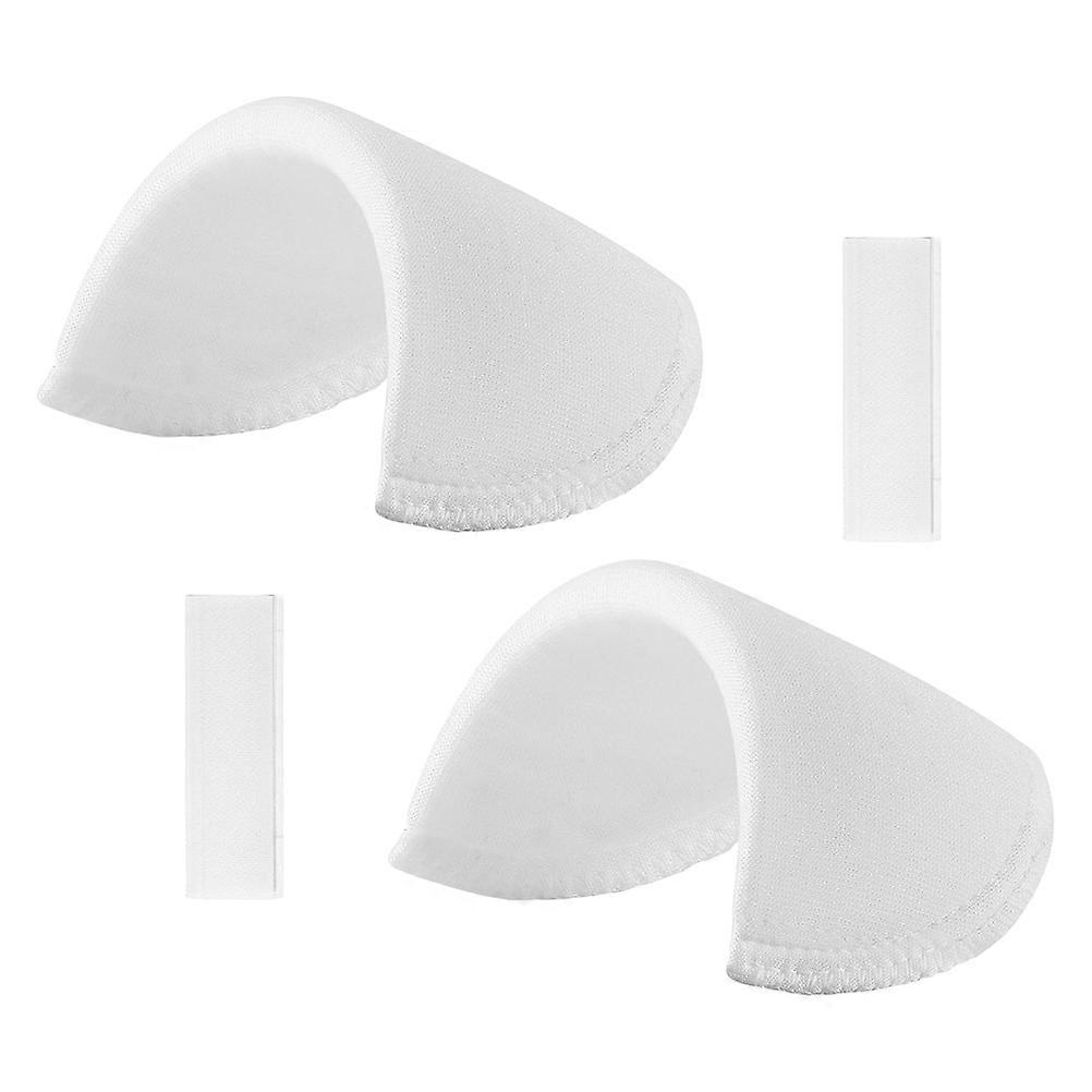 White Sponge Shoulder Pads for Everyday Use Broaden Shoulders and Complement Shape 1 Pair