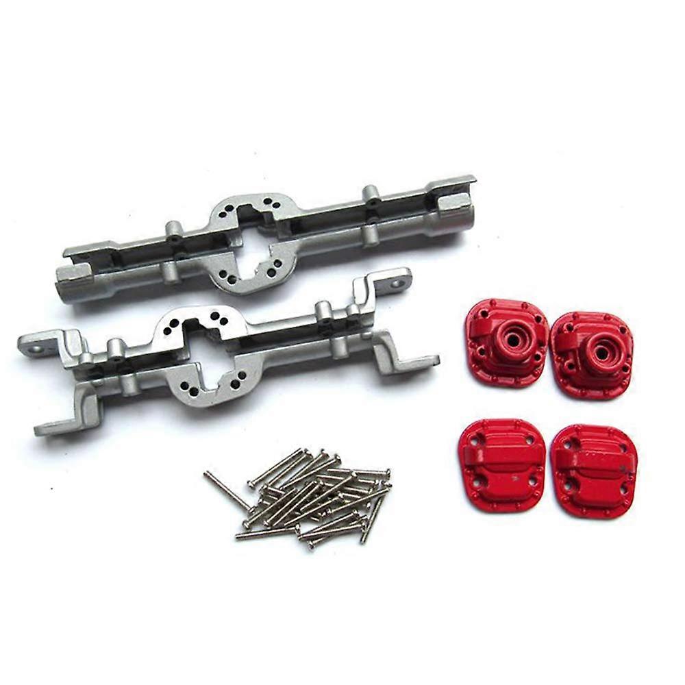 Metal Housing for Front and Rear Axles of Bruecke for MN D90 D91 MN99 MN99S 1/12 RC Car Upgrade Parts Silver