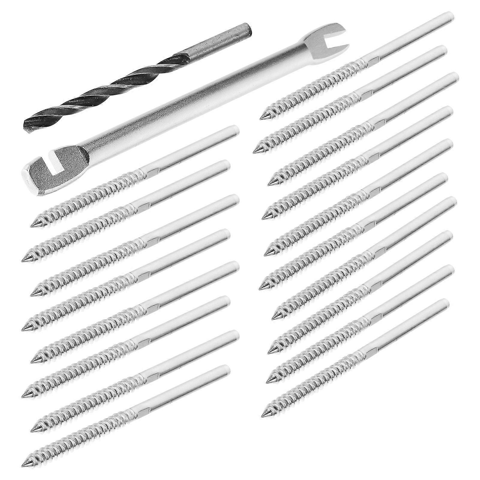 Wire Railing Kit for Deck – Durable Hardware for Indoor/Outdoor Use, Easy Installation