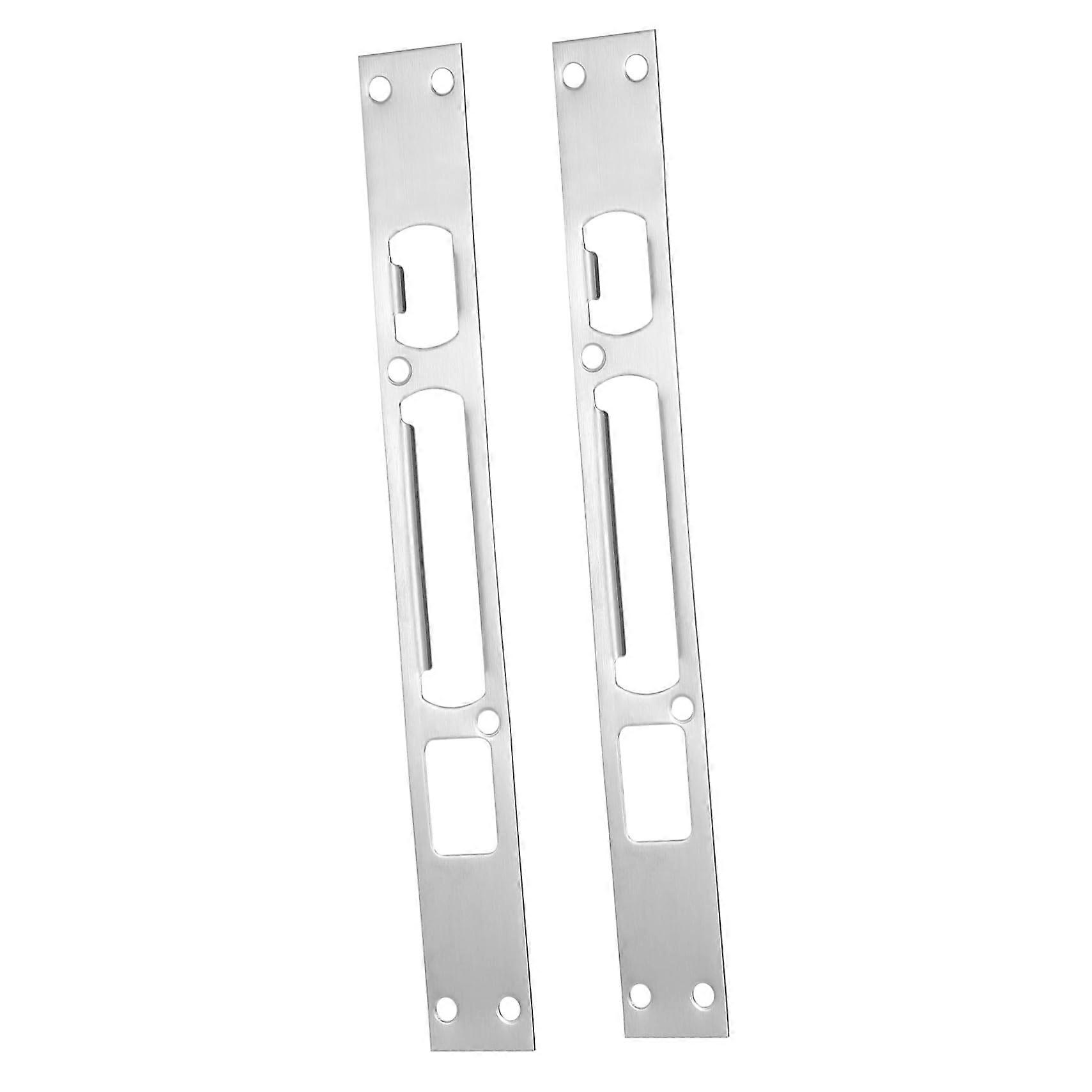 Pack of 2 Door Frame Buckle Travel Lock Sensor Strike Plate Reinforcement Set
