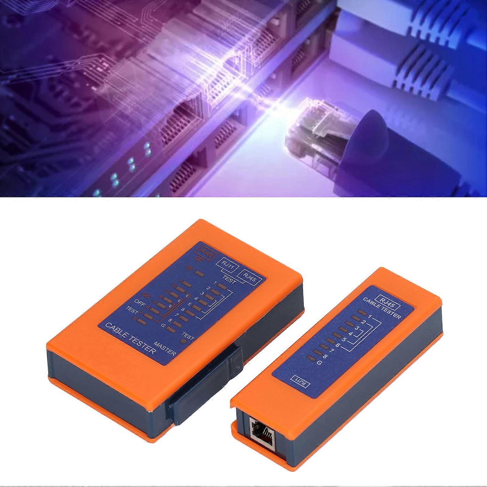 Network Cable Tester Continuity Checking Split Type Multifunctional ABS Cable Mapper for Detection 