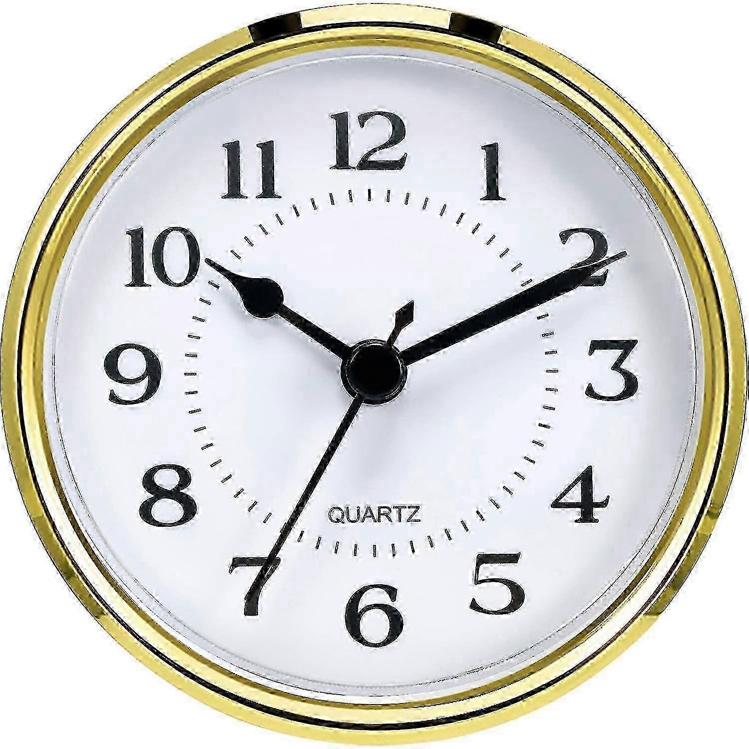 3-1/2 Inch (90 Mm) Quartz Clock Fit-up/insert With Arabic Numeral, Quartz Movement Edition 0808