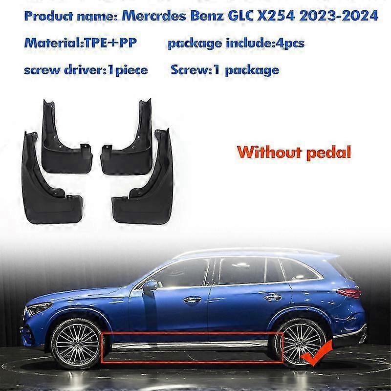 Excellent FOR Mercedes Benz GLC GLC300 GLC260 X254 2023 2024 Mudguard Fender Mud Flaps Guard Splash Mudflaps Car Accessories 4pcs
