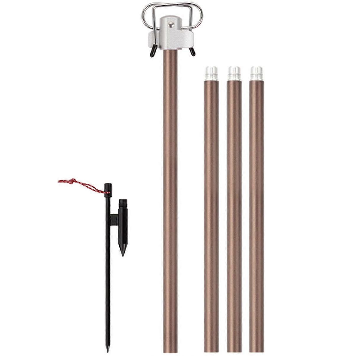 Camping Lantern Rack 1-Set Portable Light Holder With Double Hooks Sturdy For Outdoor Activities Hiking Fishing Picnics