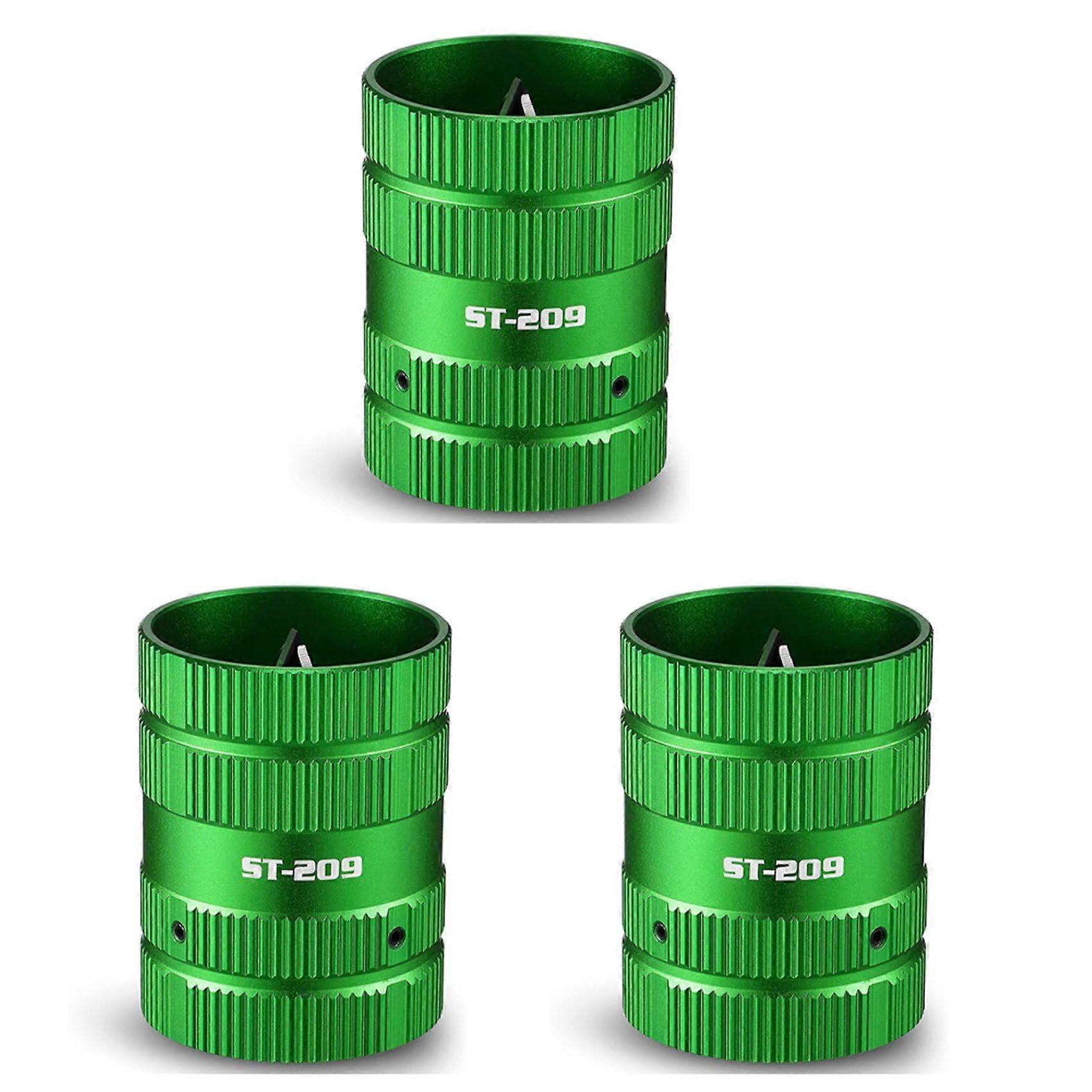 3 x Pipe Reaming Tool Set for Plumbers, Copper Pipe Deburring and Chamfering Tools, Durable and Effective