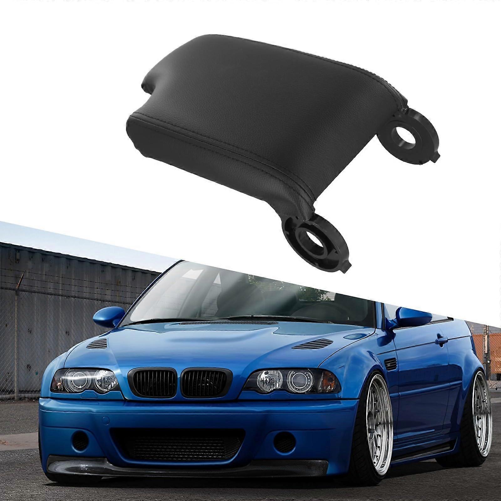 BMW E46 center console cover with builtin foam technology to reduce cabin noise during driving.