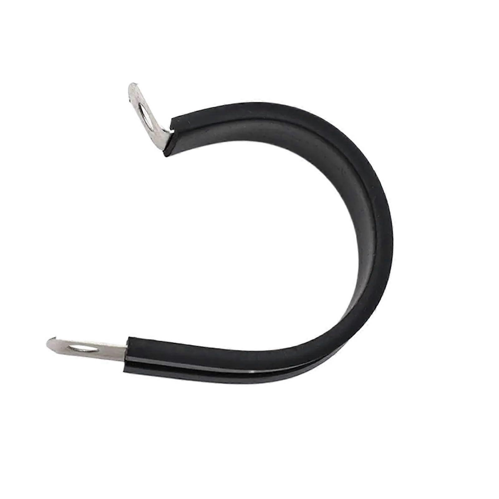 Rubber Lined Clips Wiring Hose Clamp 8mm R-Type Pipe Bracket Cable Mounting Fasteners Hardware