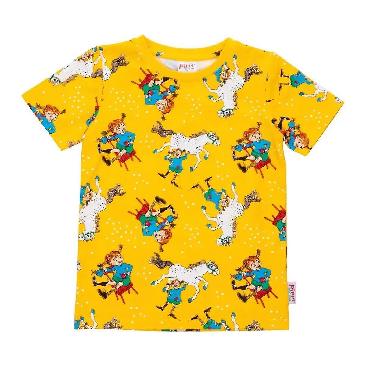 Pippi Langstrumpf Selbstbewusstes T-Shirt Gelb