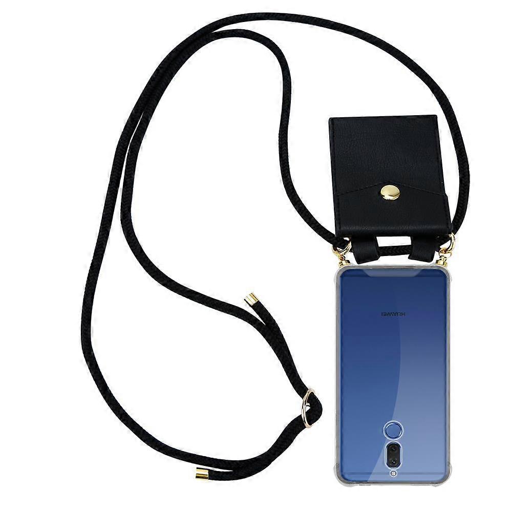Mobile Phone Chain for Huawei MATE 10 LITE / NOVA 2i Silicone Protective Case - Cord with Golden Elements