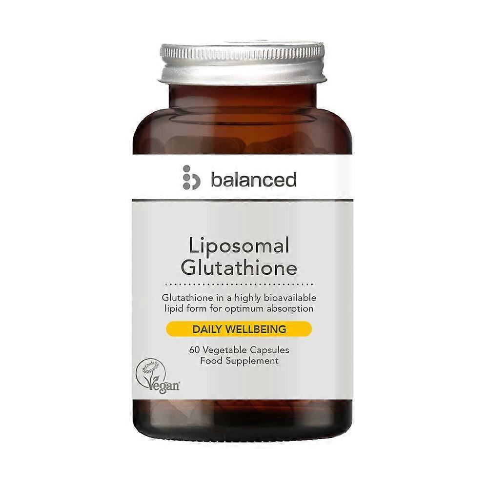 Balanced Liposomal Glutathione 60 Veggie Caps - Reusable Bottle - 4 Pack